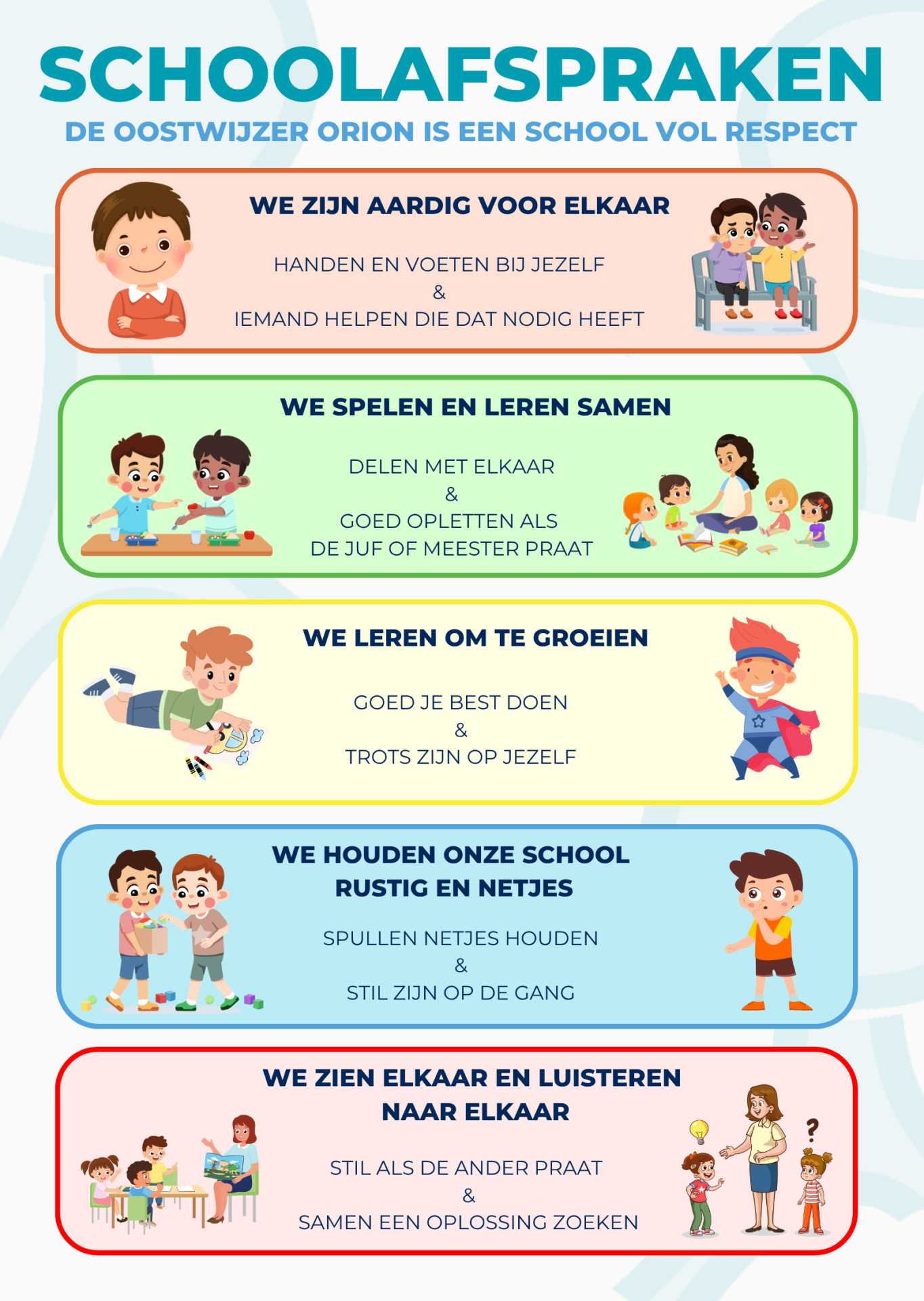 schoolafspraken onderbouw